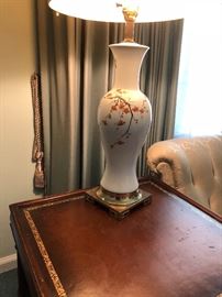 PAIR MATCHING CHINOISERIE LAMPS FROM THE 1950'S