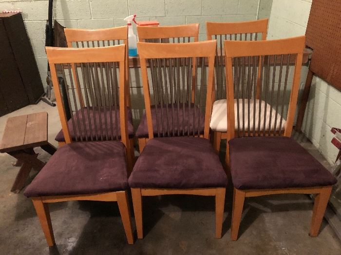 Set of 6 modern dining chairs