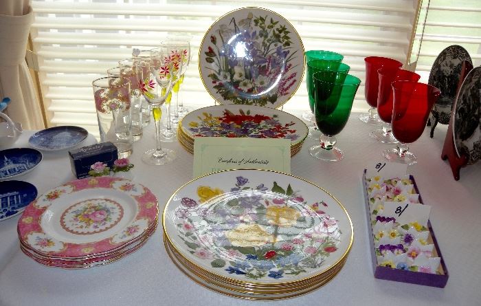 Flowers of the Year plate collection by Wedgwood