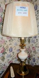 Vintage Stiffel lamp with shade