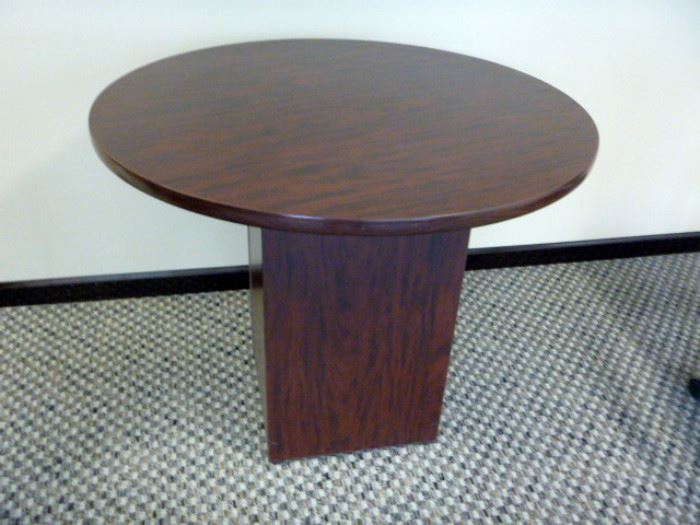 Rm 1 - 48" Round Conference Work Table on Square Base