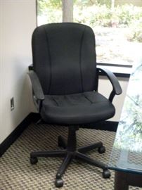 Rm 9  - Black Fabric Desk Chair