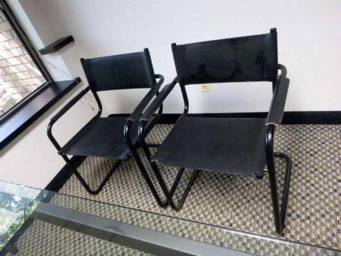 Rm 9 - 2 Leather Director's Side Chairs