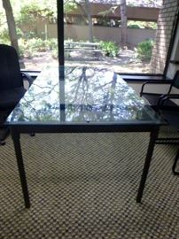 Rm 9 - Glass Desk Table 4' x 2'