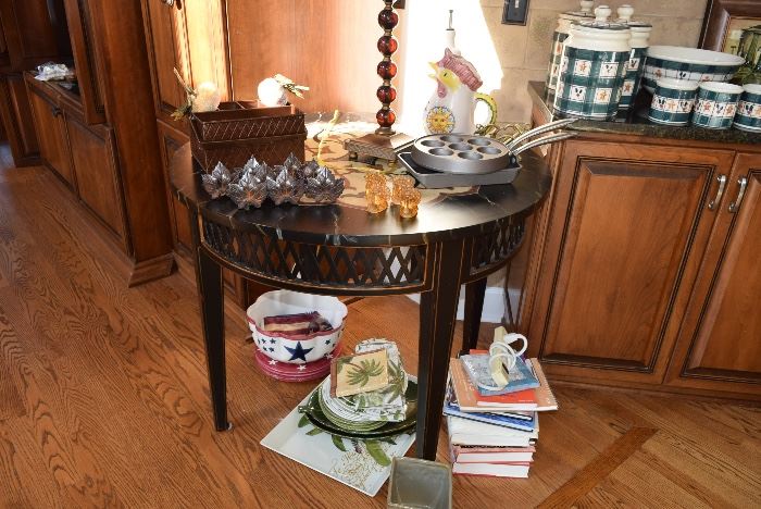 Side Table & Kitchen Items