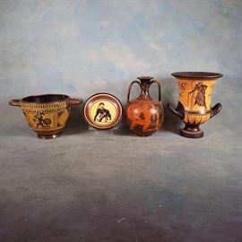 Greco-Roman Style Display Pottery