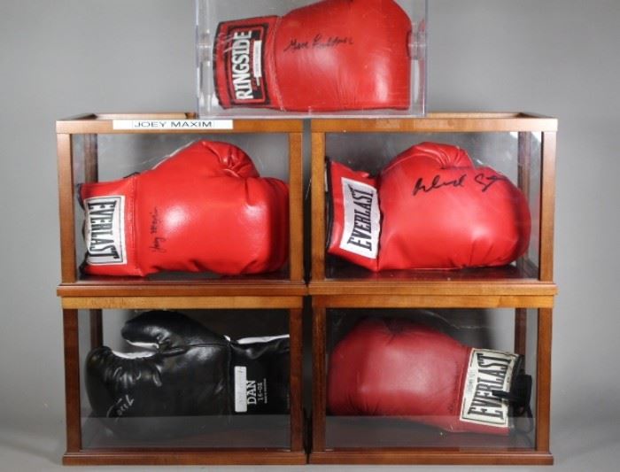 Various Hand Signed Boxing Gloves