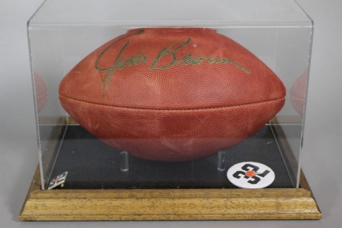 Autographed Jim Brown Football