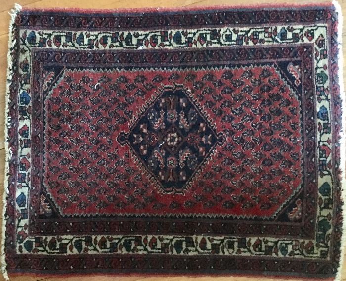 Hamadan mat from the 1930's, 10'-6"x14"-0"