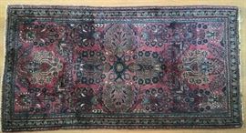 Sarouk Mat from the 1920's, 25"x48"