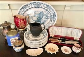 English Wedgwood; Creamware; Doulton; Bone-china;  Carlton-ware