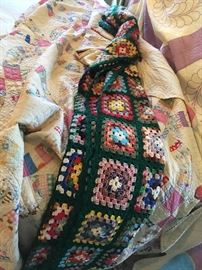 Granny Square Throw and Antique Quilts From the Hope Chest