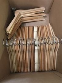 Lots of nice wooden hangers