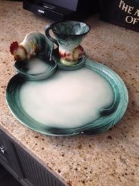 RARE! Early 20th century California potter, Will George luncheon set for four