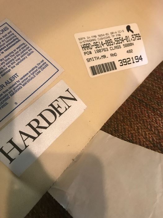 Label on Harden Sofa