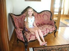 Antique Victorian Carved Sofa, excellent condition.  All furniture available for sale....does not have to picked up until Sunday by 4pm.