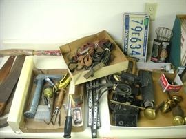 Lots of Tools and old Hardware.