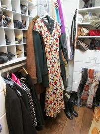Womens clothing primarily smalls, Purses to include Vintage Ghurka, Mandarin Duck, Brighton, Coach & Olbrish