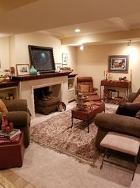 Nice overview of family room with Broyhill furniture