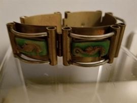 Beautiful seahorse bracelet by French designer Jean Pairieve