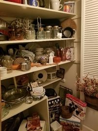 Pantry filled with great cooking and baking items 