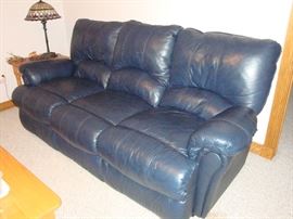 LANE Leather Sofa (Blue) (1 of 2 )