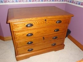 Solid Wood Office File Cabinet