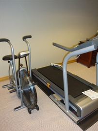 Schwinn Airdyne Stationary Bike & NordicTrack Treadmill