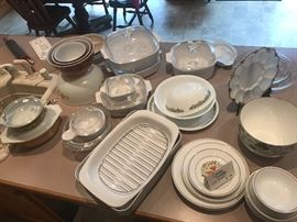 Corelle Ware, Pyrex ...