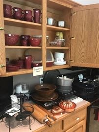 Longaberger Pottery, Bakeware, Rolling Pins, Roasting Pans, Copper Molds, Corelle Ware, Pampered Chef, Metal Bowls...