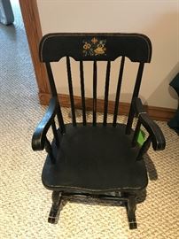 Vintage Child Wood Rocker