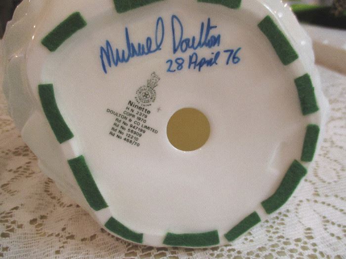 Signed Royal Doulton Figurines