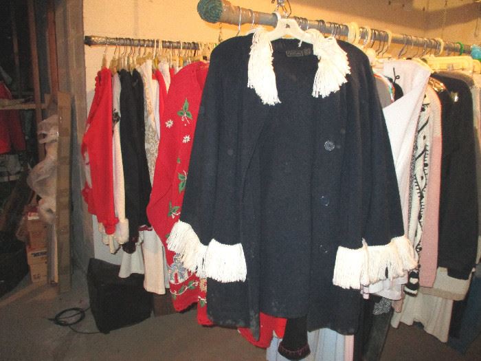 Hundreds of ladies clothing 1950's-1980's
