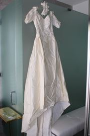 Christos Silk Wedding Gown Size 6