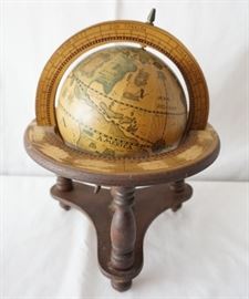 Small Decorative Wooden Globe