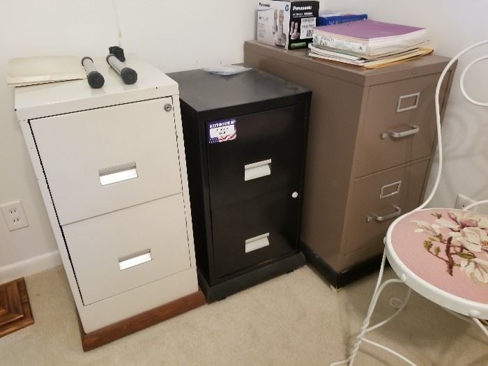More metal file cabinets