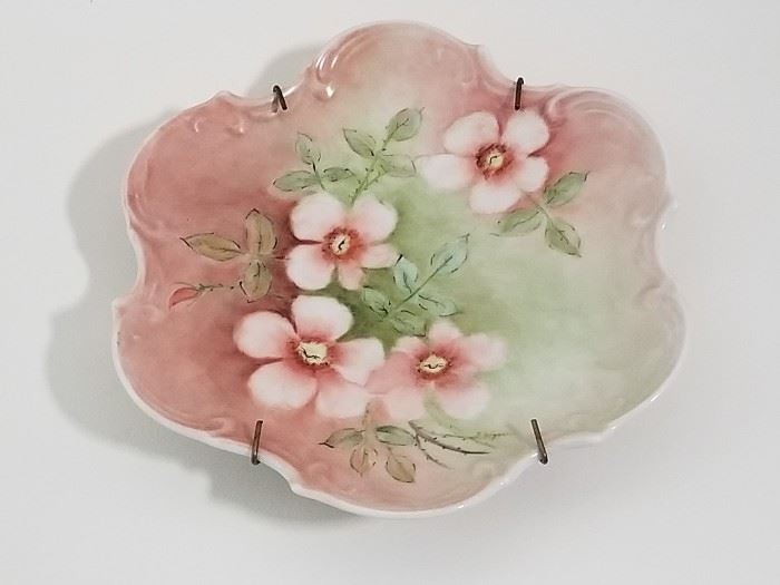 Hand painted porcelain decorative plates