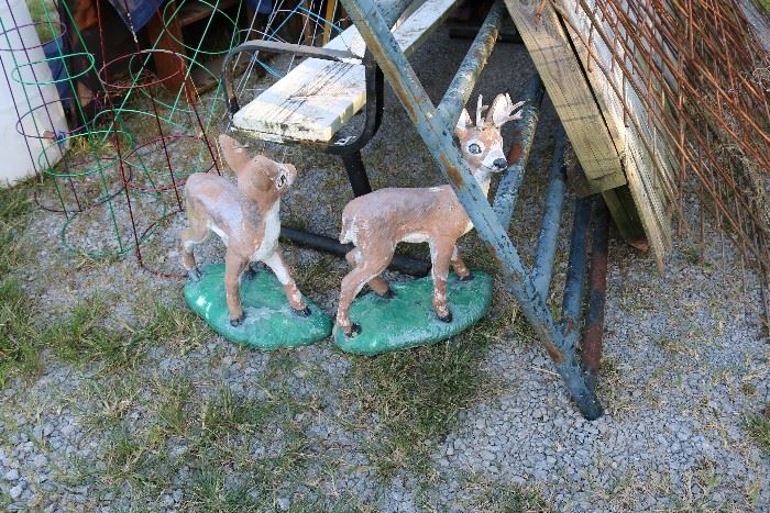 Concrete deer.