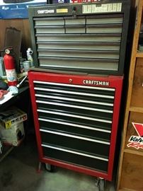 Tool chest sold full of tools.