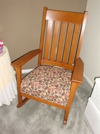 Antique Wood Rocking Chair