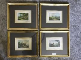 Set of (4) Framed Deer Prints published b Joseph Rogerson~London