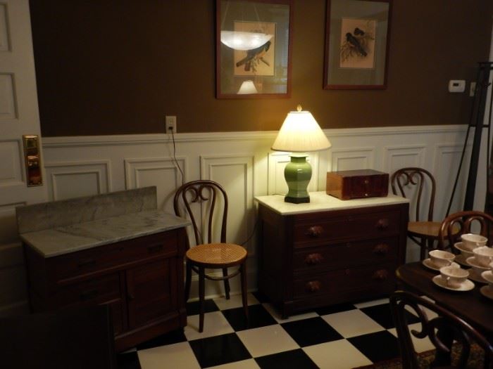 MARBLE TOP CHESTS