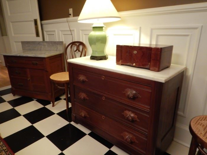 MARBLE TOP CHESTS