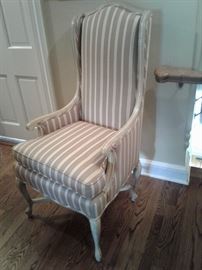 Handsome high back chair also one of a pair