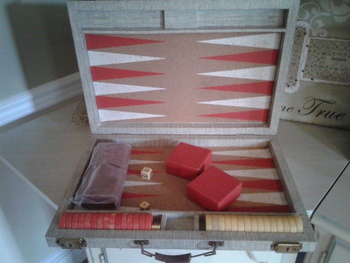 Vintage backgammon set