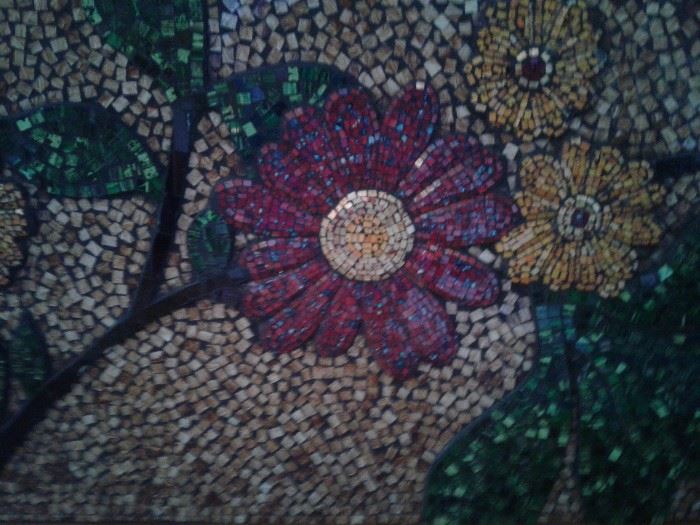Detail of glass mosaic 