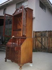 Chippendale secretary, side view