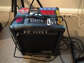 Set of crate amps, 1 bass amp