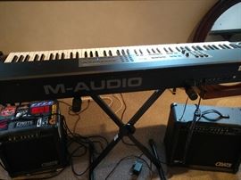 M-Audio pro keys key board w stand