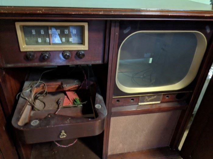 $175  Capehart TV with cabinet
